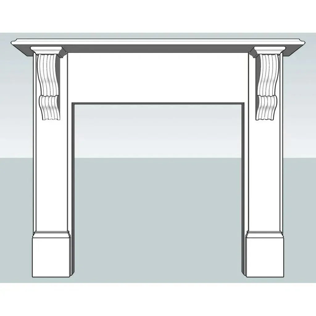 Victorian Plain Mdf Mantle