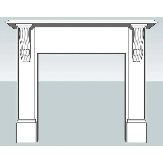 Victorian Plain Mdf Mantle
