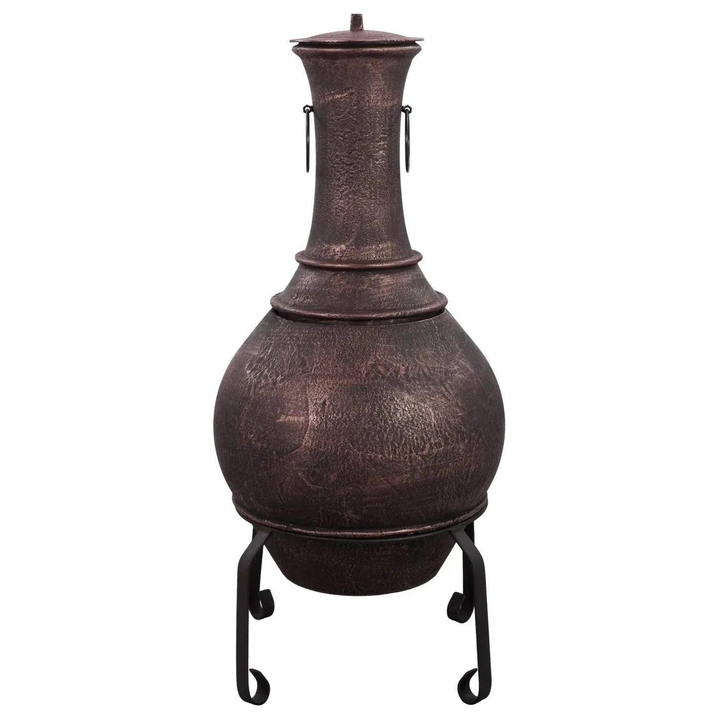 Argon Cast Iron Chiminea - Antique Copper