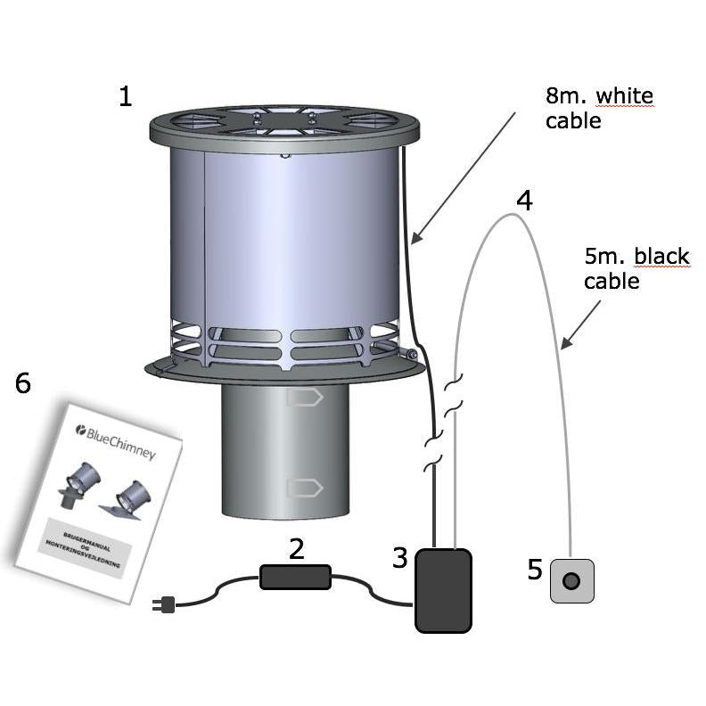 Blue Chimney 265-150 Draft Booster