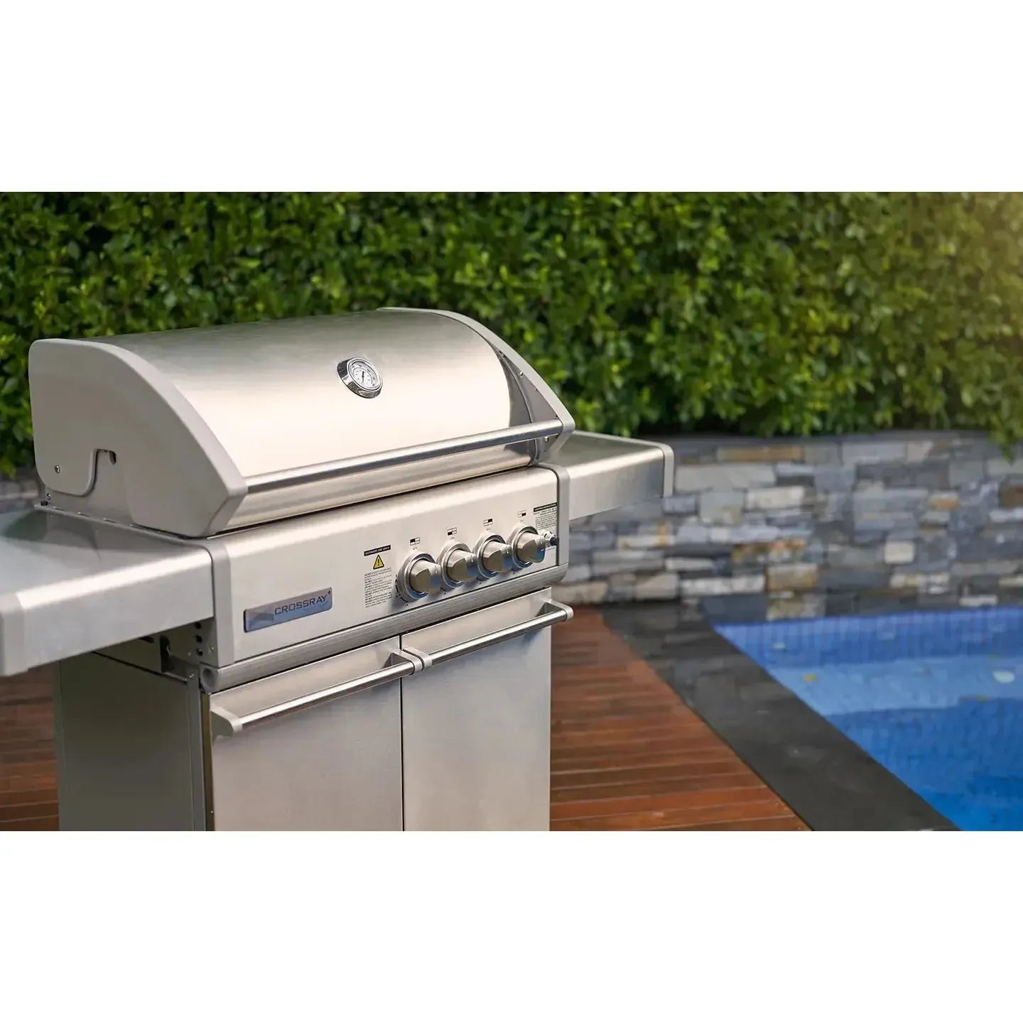 Crossray 4 Burner Gas BBQ with Trolley