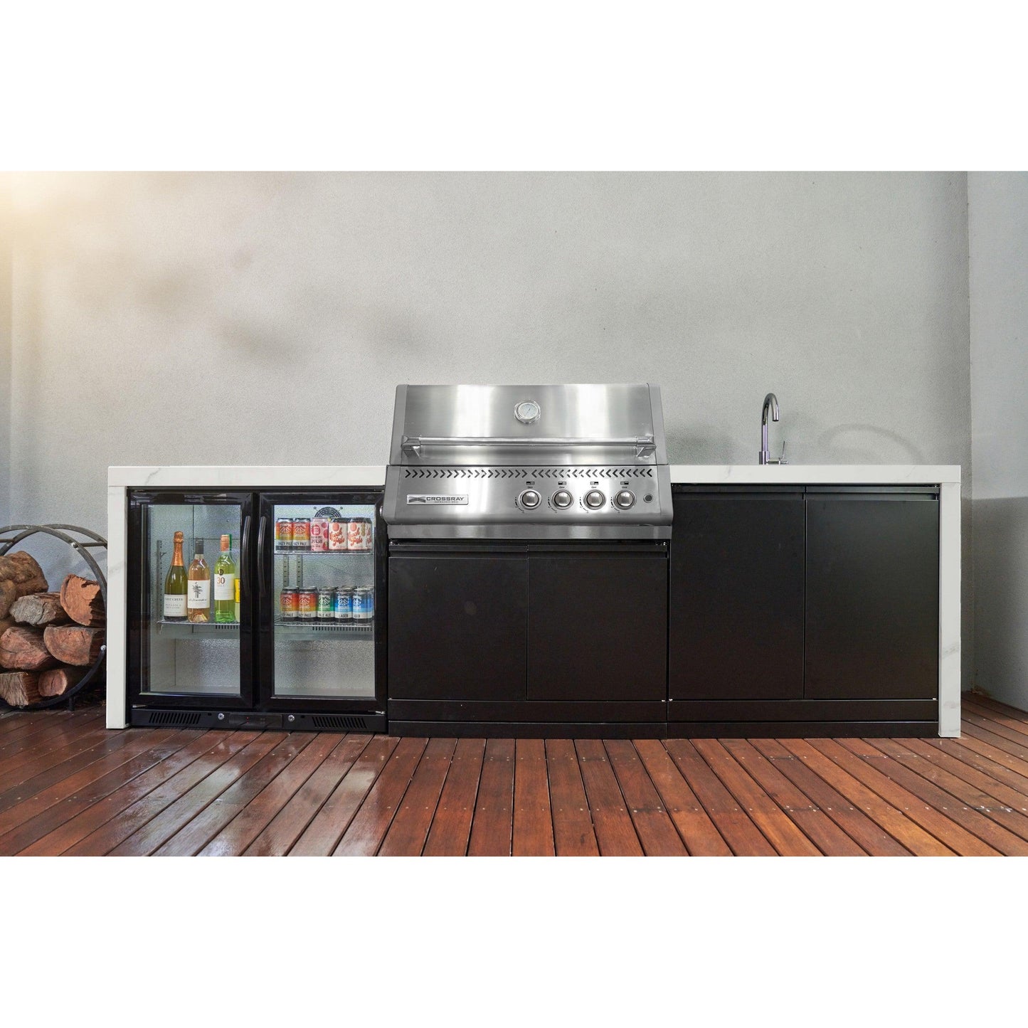 Crossray Premium Xplor Outdoor Kitchen White Bench