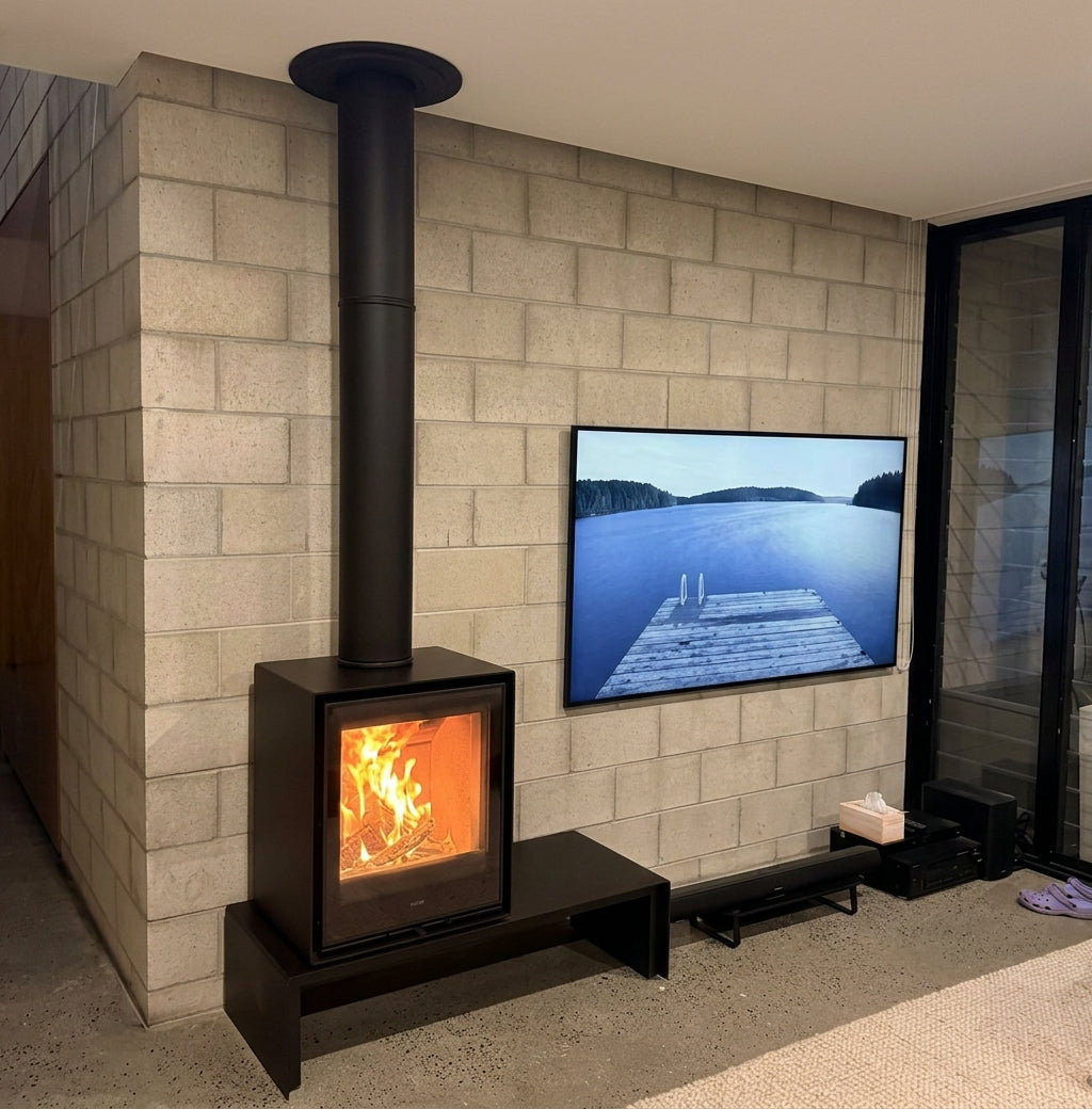 PAD 7" Insulated 4m Flue Kit - Black
