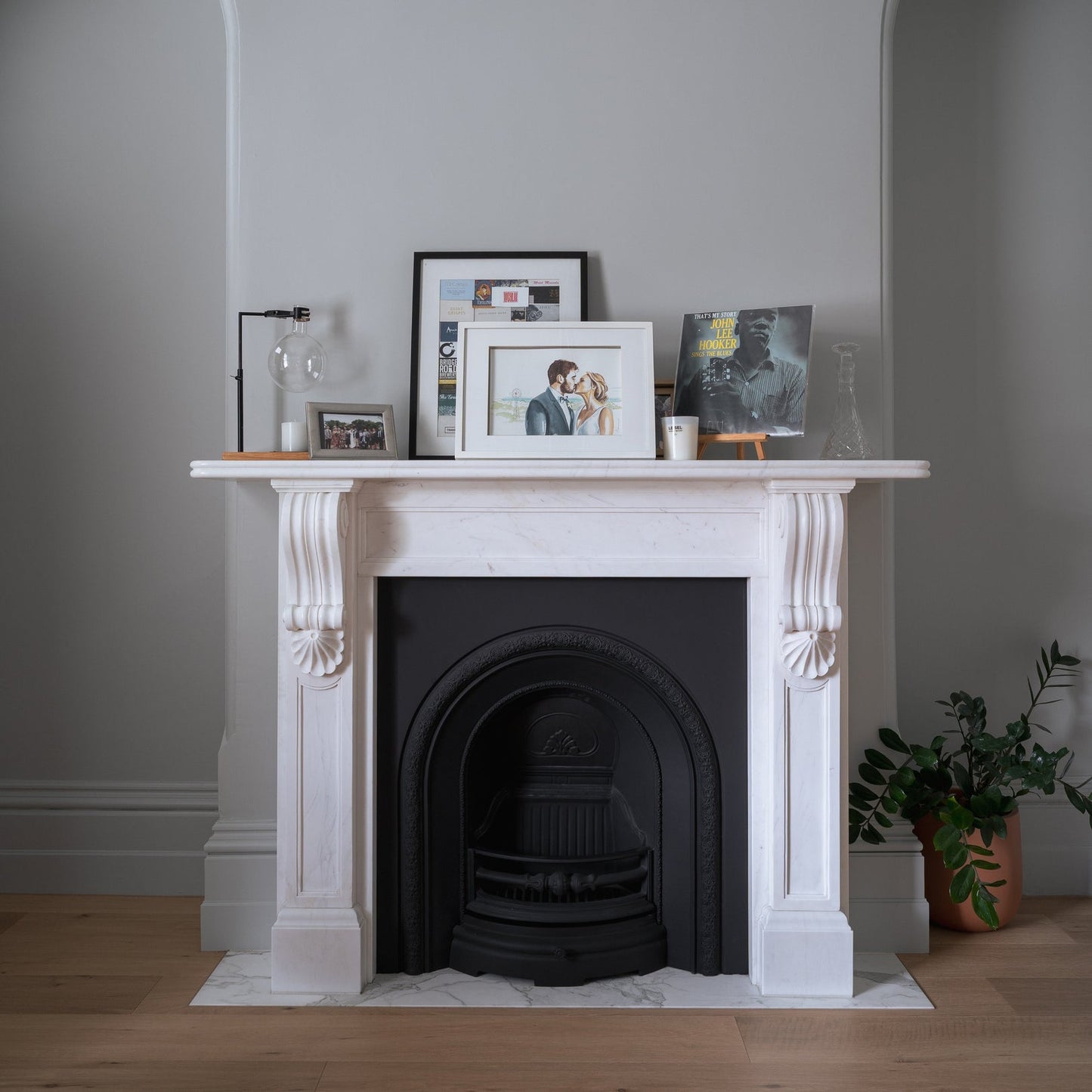 George Marble Mantle White