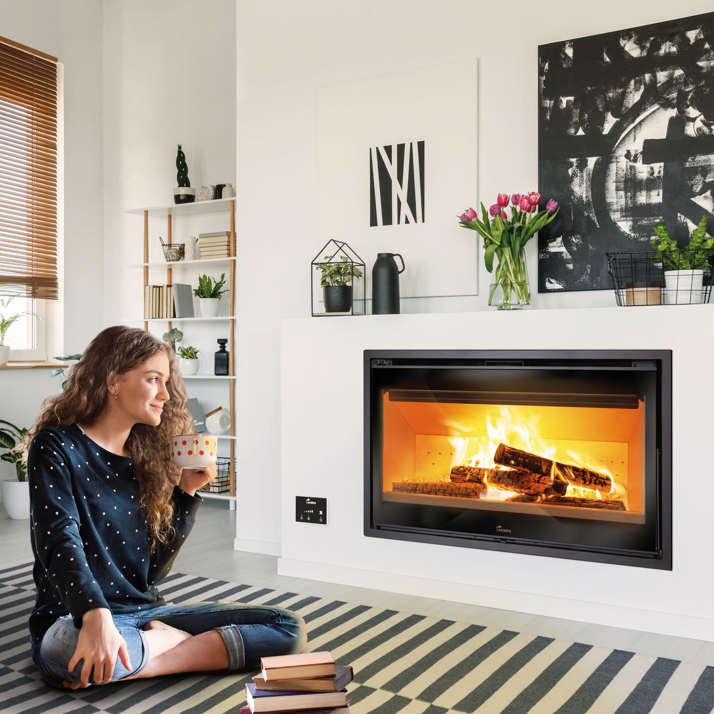 Lacunza Loire 1000 Inbuilt Wood Fireplace