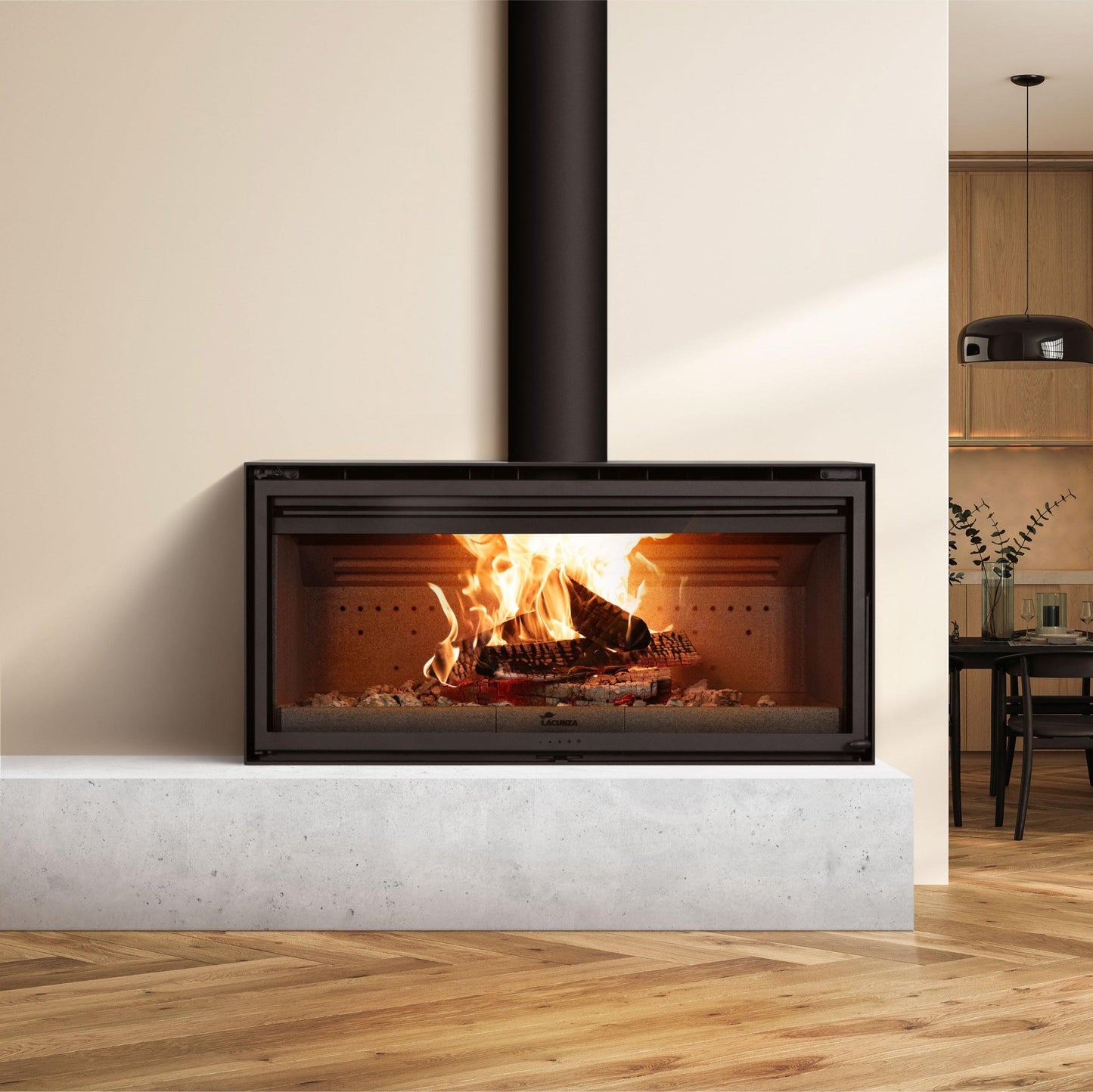 Lacunza Nive 1000 Freestanding Wood Fireplace