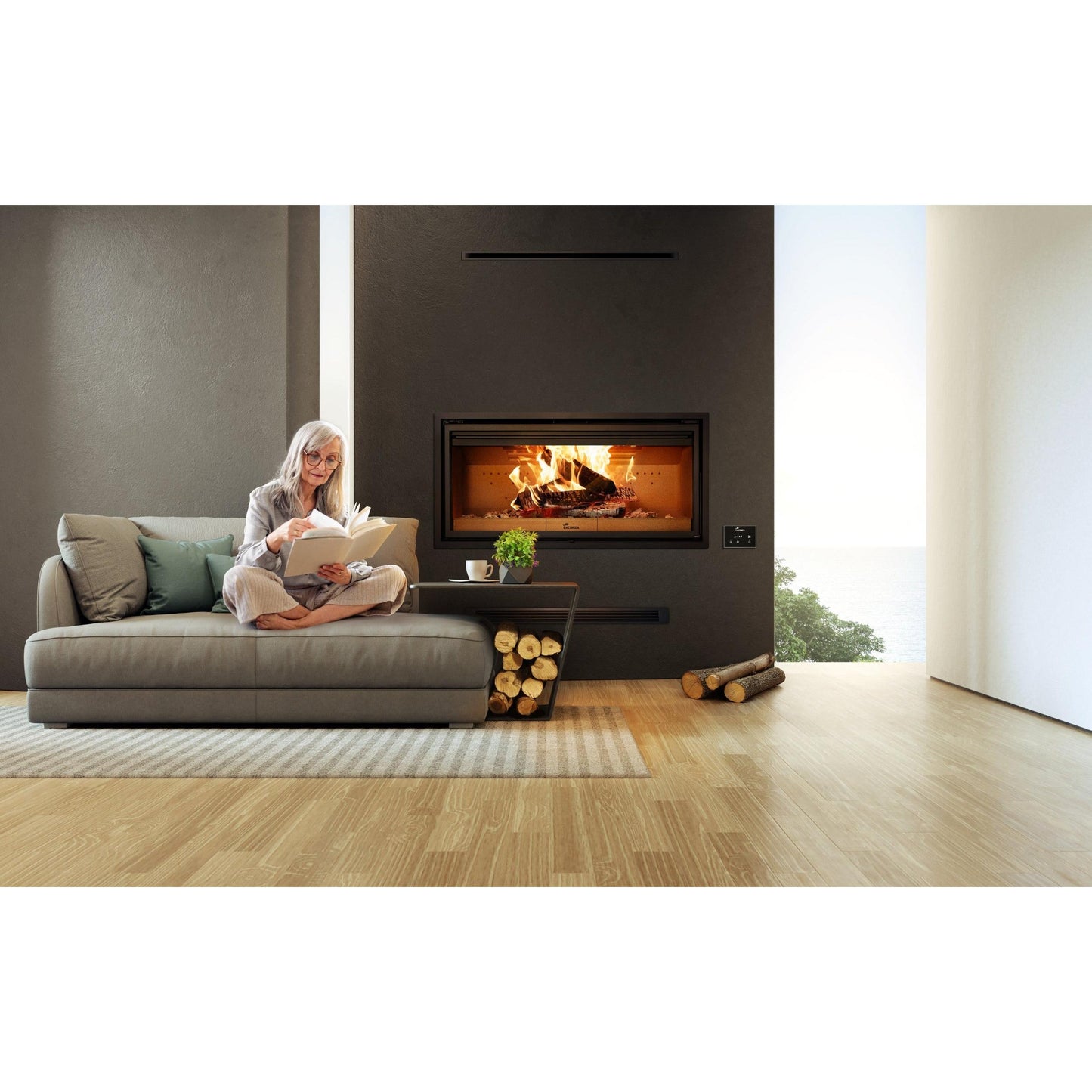Lacunza Nive 1000 In-Built Wood Fireplace