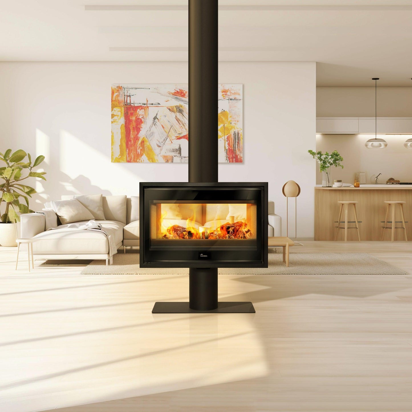 Lacunza Verona 800 Free Standing Wood Fireplace