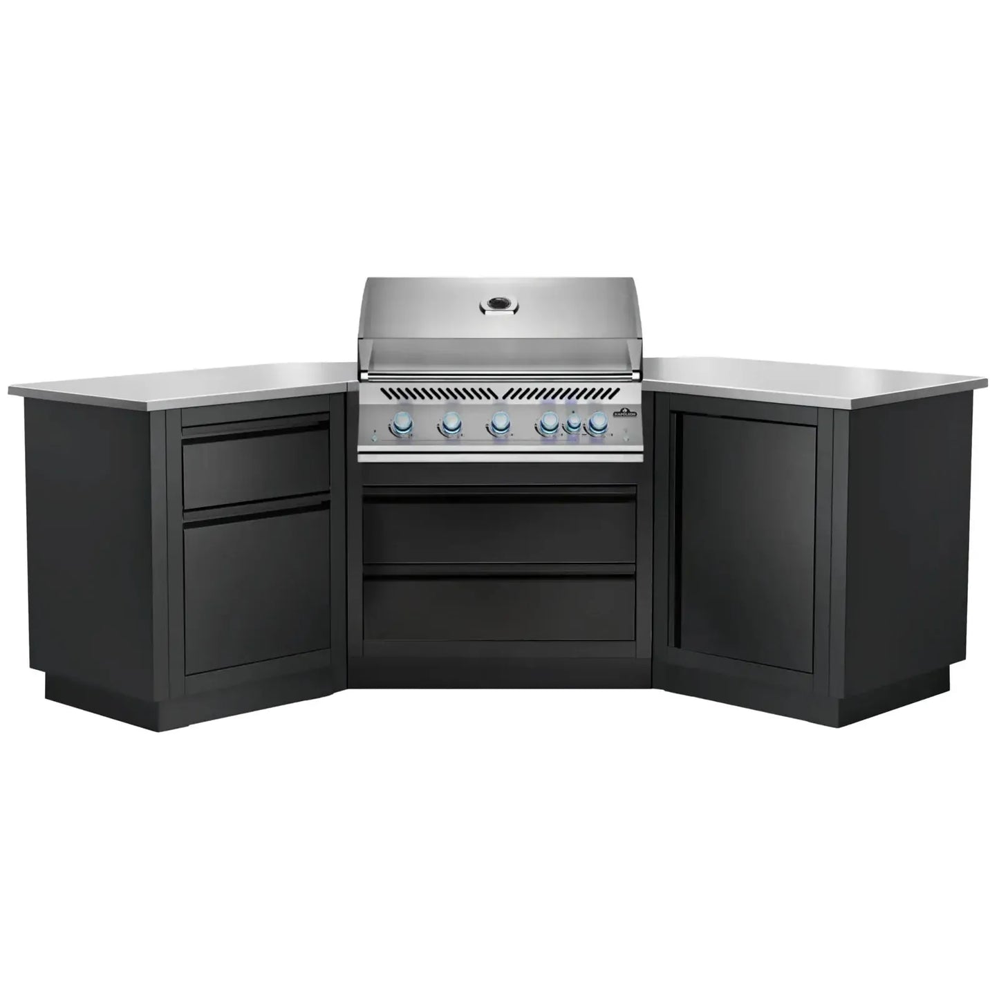 Napoleon Outdoor Kitchen Built-in 700 BBQ 38" RBIN 45° Corner, Matte Black, Natural Gas