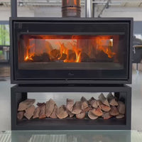 Lacunza Nickel 1000 Double Sided In-Built Wood Fireplace