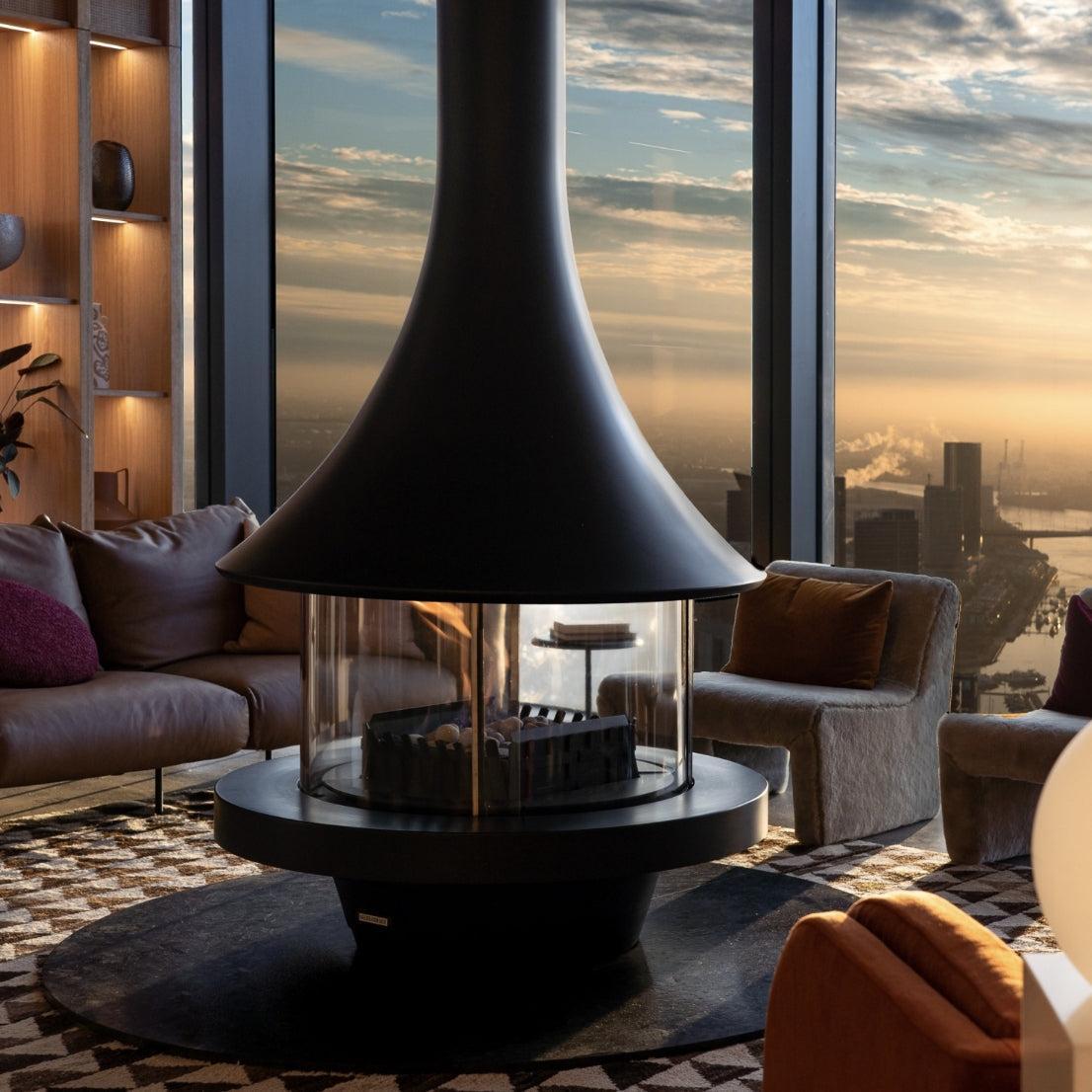 Four Sided Gas Fireplaces