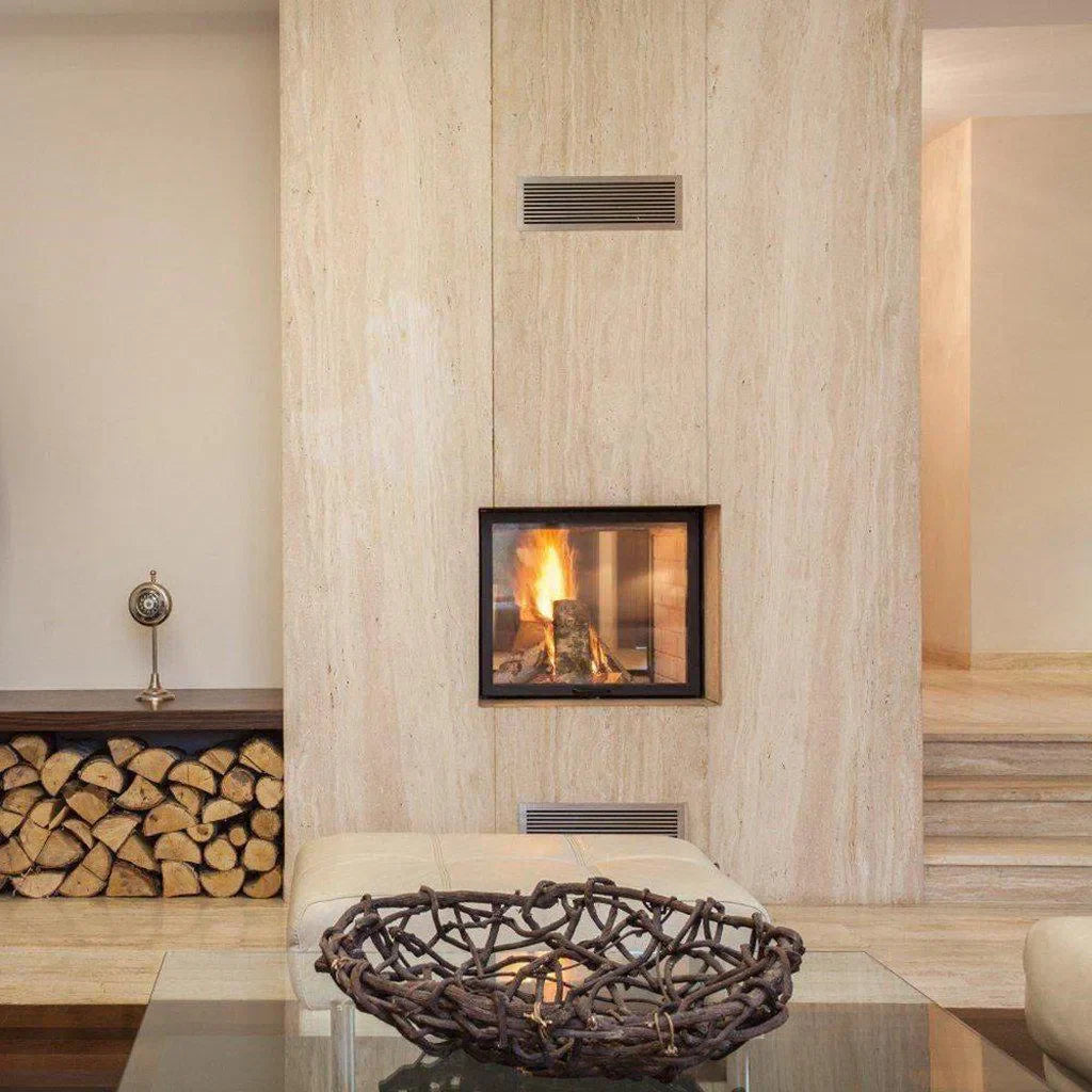Double Sided Inbuilt Wood Fireplaces