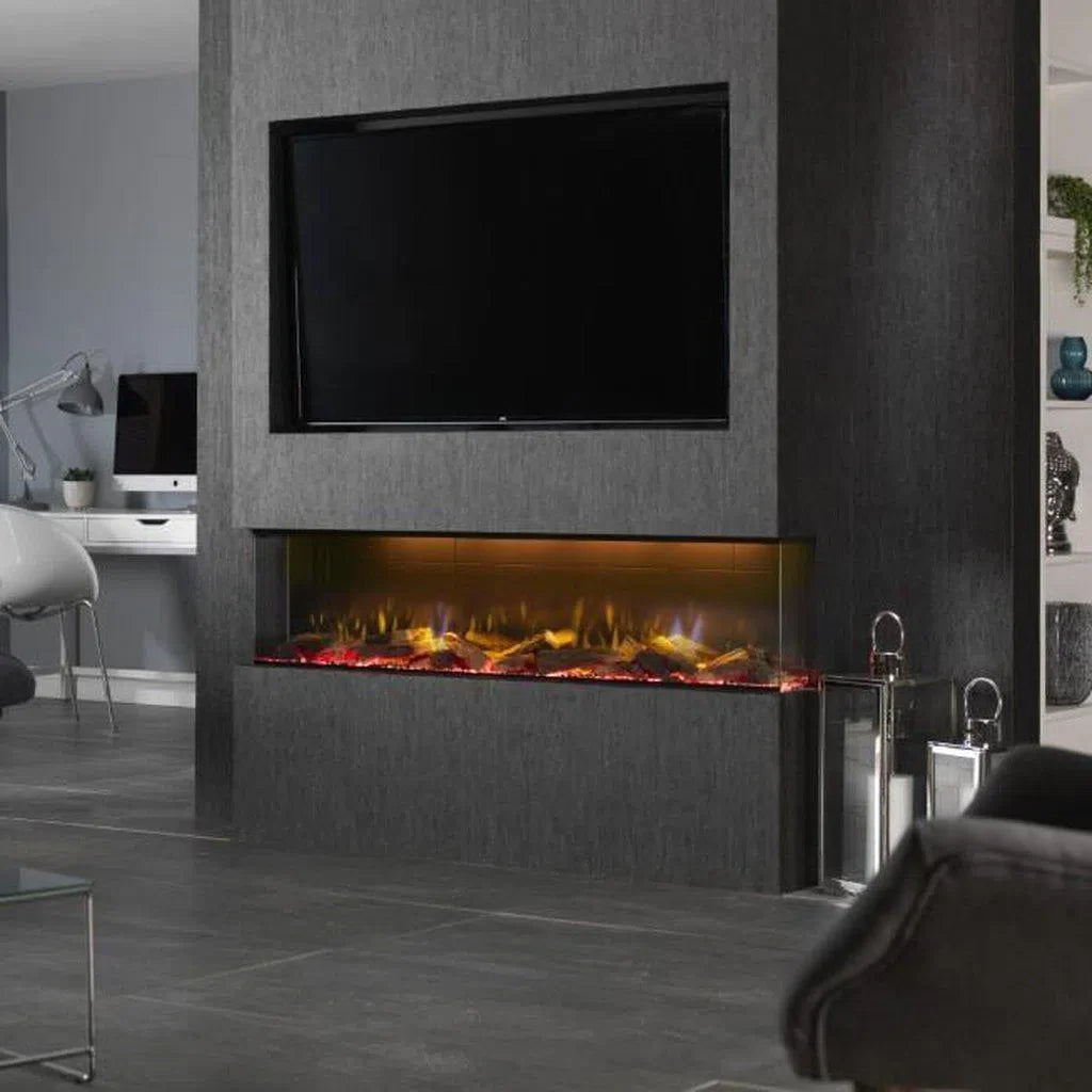 Triple Sided Electric Fireplaces