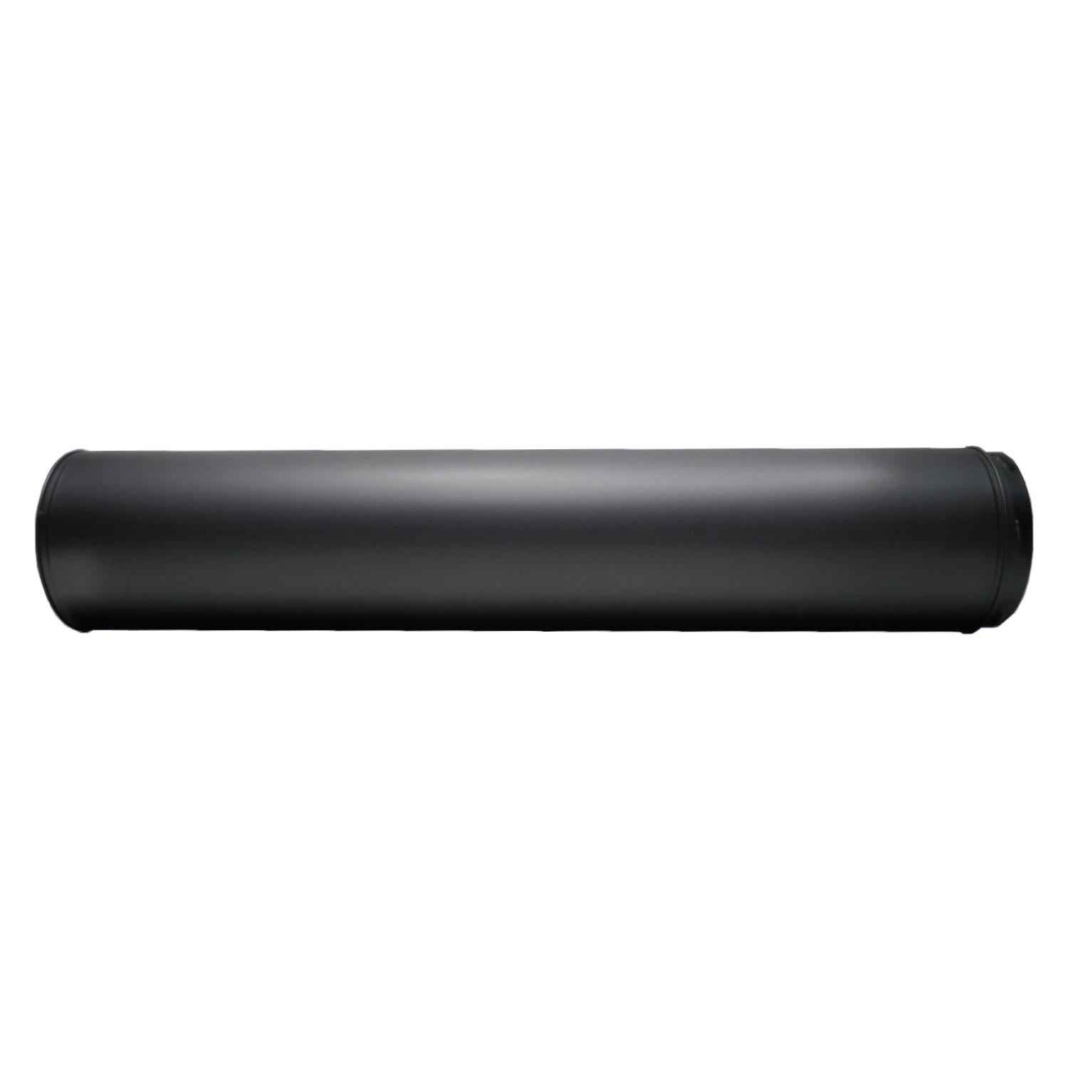 6" RSF Insulated 1000mm Straight Pipe - Black