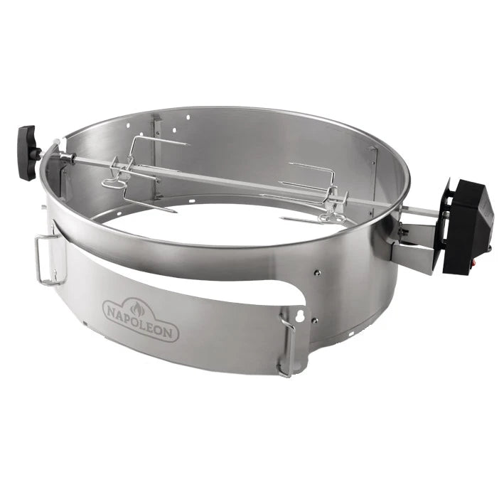 Napoleon Charcoal Kettle Pizza Oven And Rotisserie Kit For 57cm Kettle BBQ