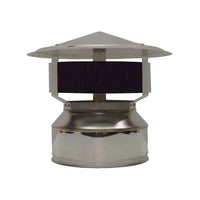 7" Two Storey Wall Penetration Room Flue Kit All Black (Suits Freestanding Fireplaces)