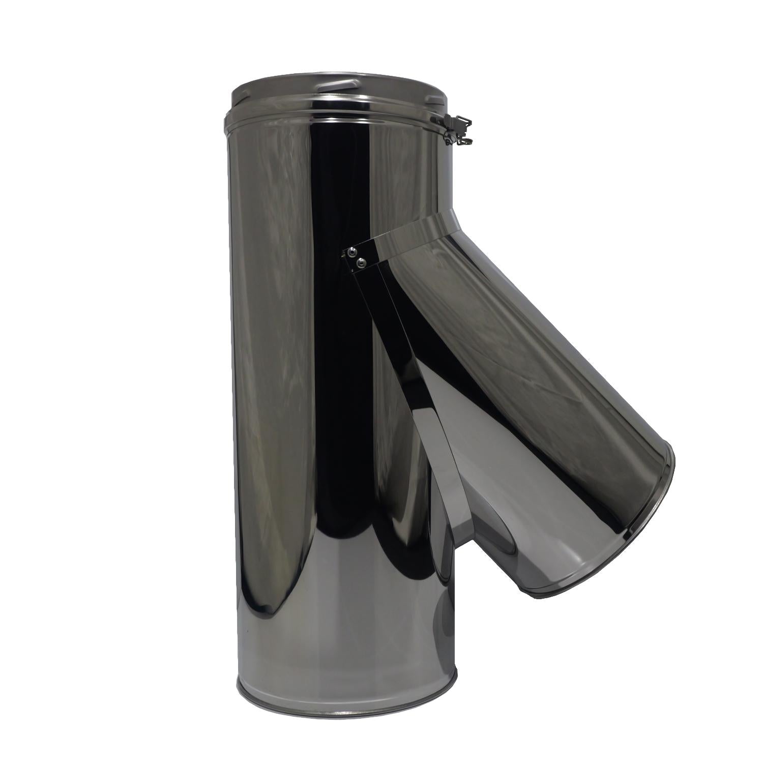 8" RSF Insulated 45 Degree Tee With Cap - Stainless