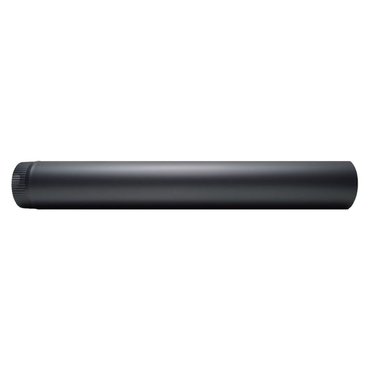 8" Single Skin Flue Pipe (1000mm) - Black