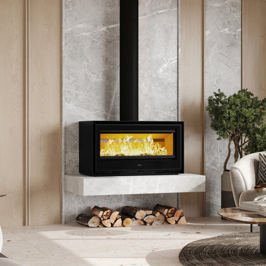 ADF Clare 100S B Freestanding Wood Fireplace