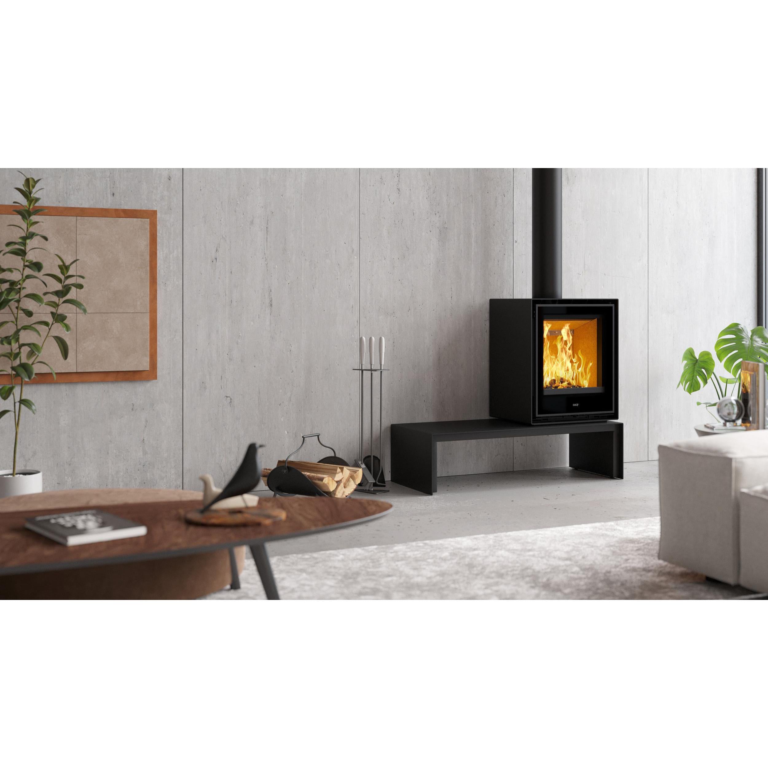 ADF Clare 60S VT B Freestanding Wood Fireplace