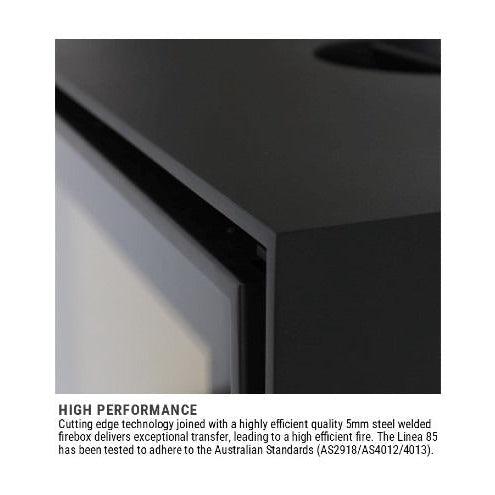 ADF Linea 85 Insert Wood Fireplace