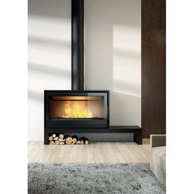 AXIS I1000 - Single Sided Freestanding Wood Fireplace