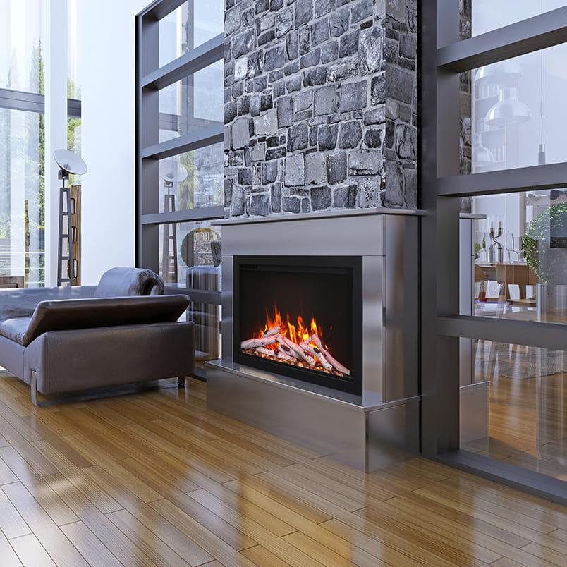 Amantii TRD 26 Bespoke 2kW Electric Fireplace