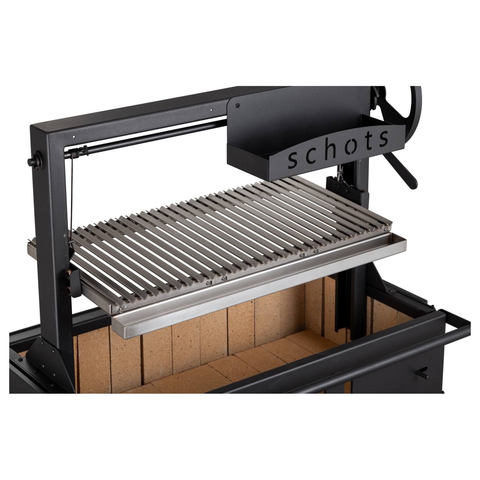 Argentinian 95cm Black Steel Grill BBQ