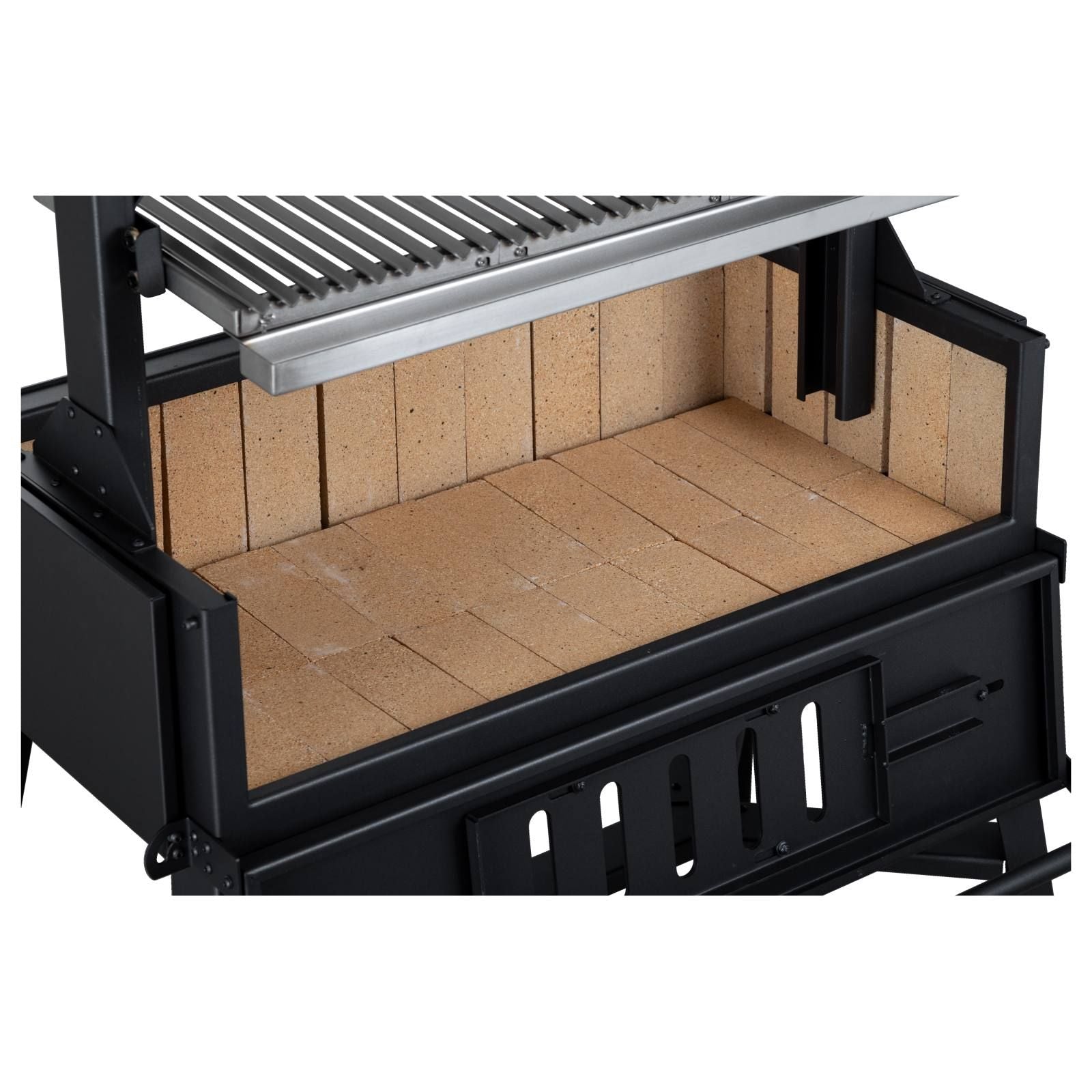 Argentinian 95cm Black Steel Grill BBQ