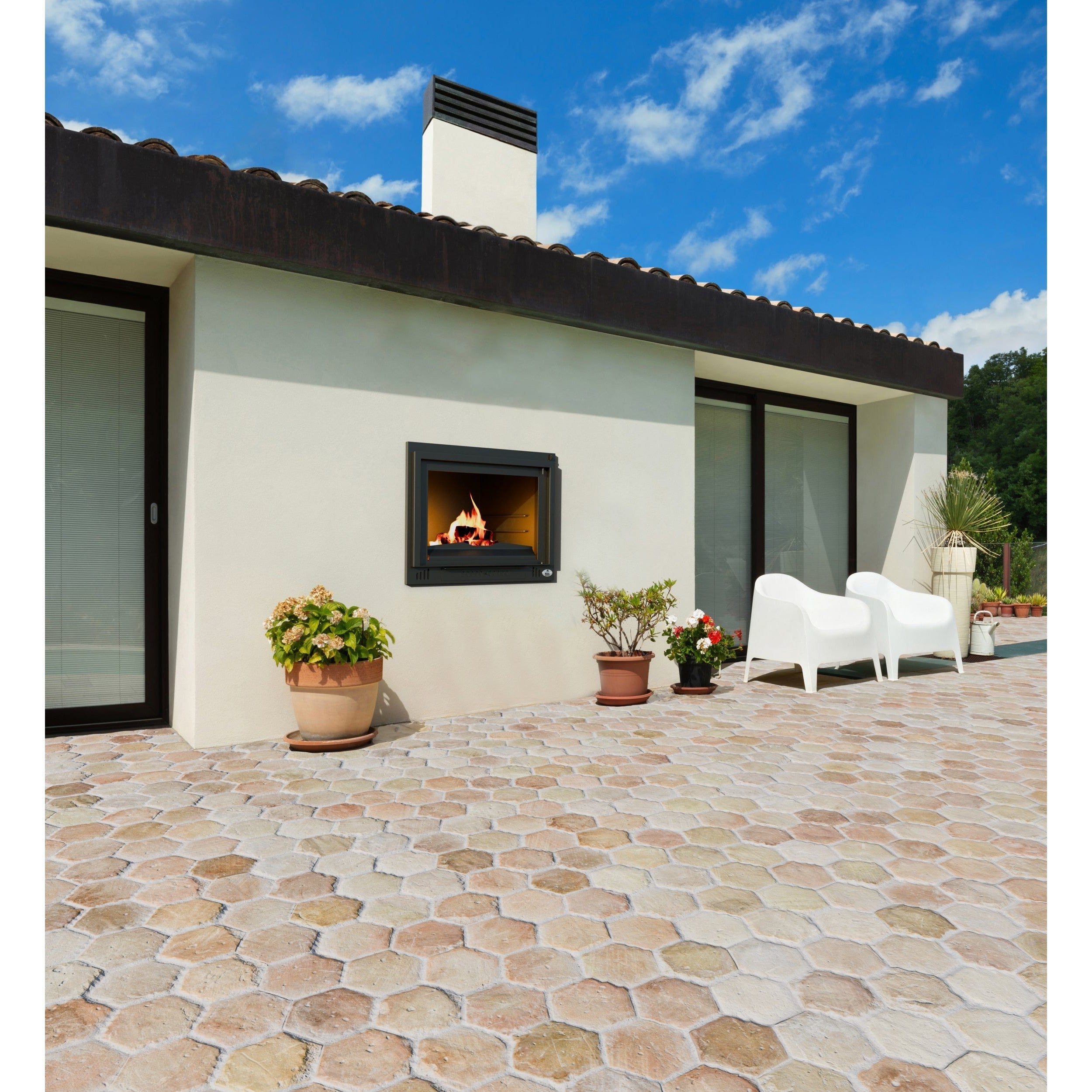 Artis BH 100 Outdoor Open Wood Fireplace