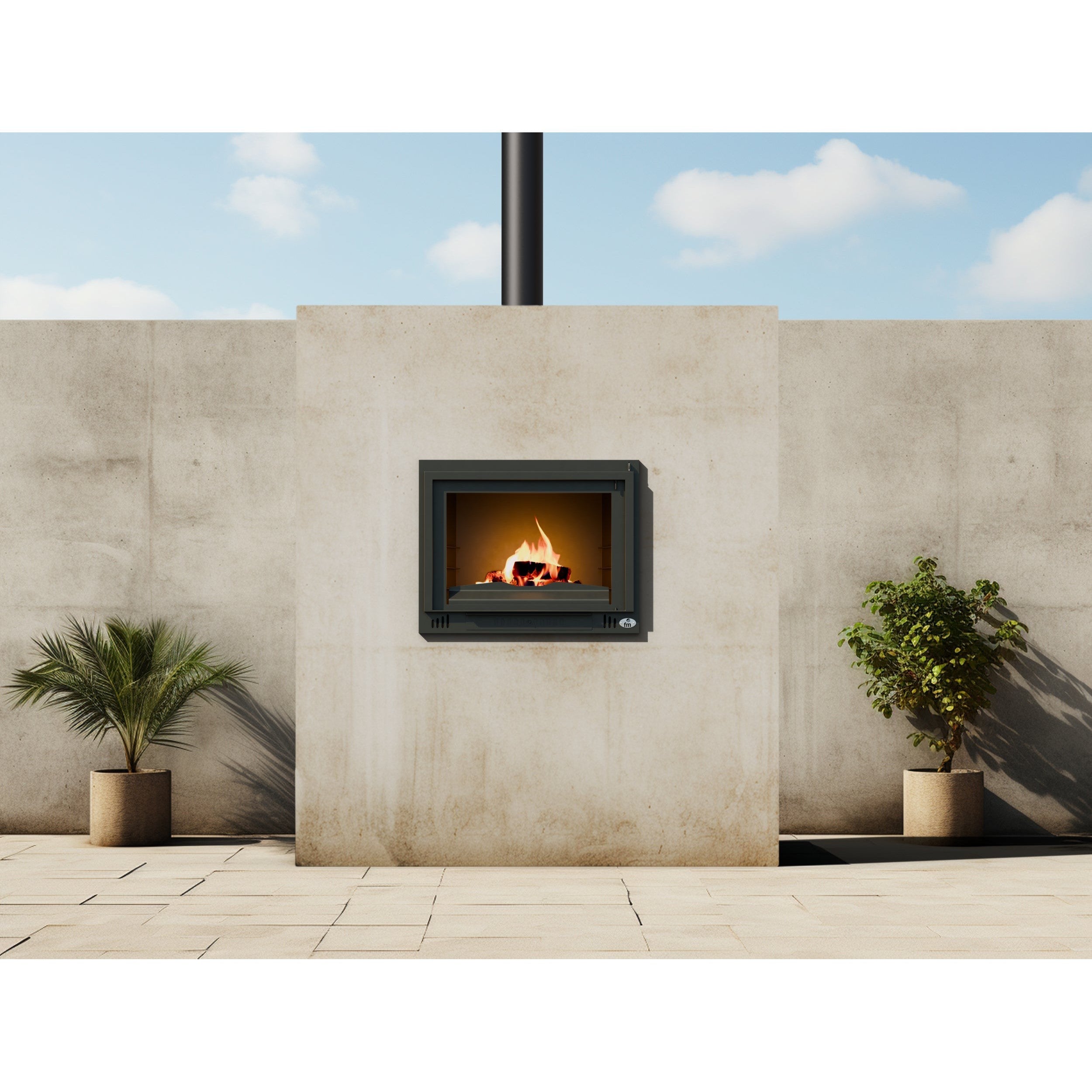 Artis BH 100 Outdoor Open Wood Fireplace