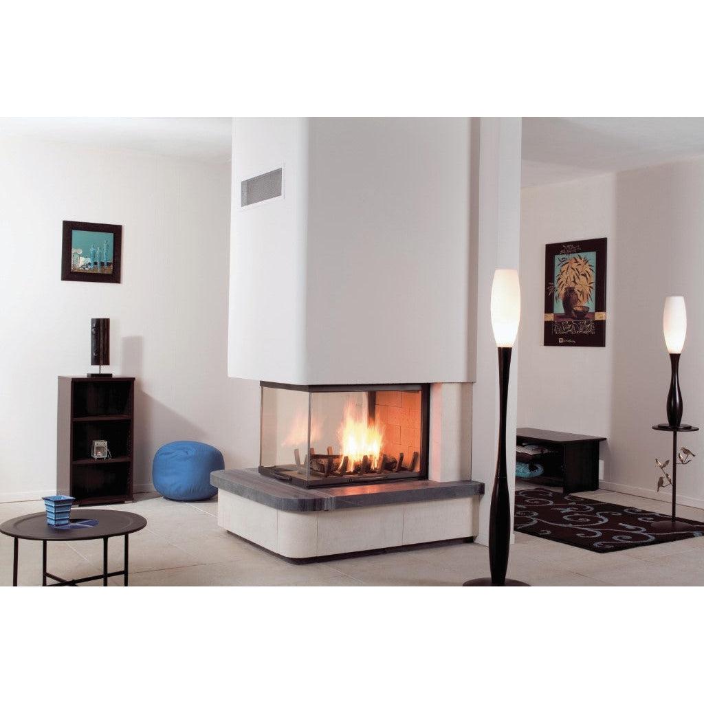 Axis EPI950 Three Sided Inbuilt Wood Fireplace With Lift & Swing Door