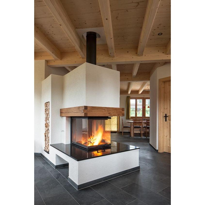 Axis EPI950 Three Sided Inbuilt Wood Fireplace With Lift & Swing Door