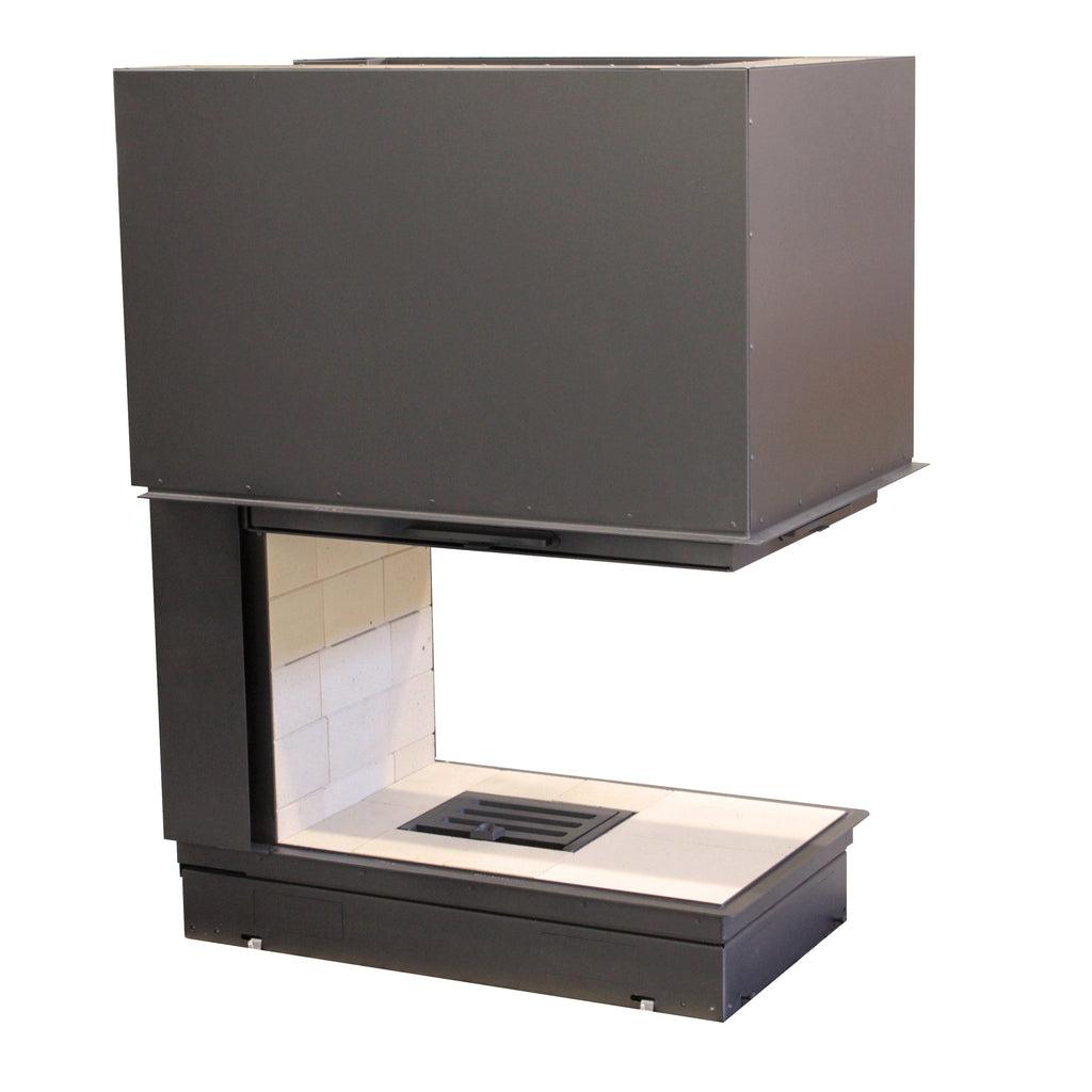 Axis EPI950 Three Sided Inbuilt Wood Fireplace With Lift & Swing Door