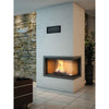 Axis H1200 VLD Panoramic Right Corner Design Inbuilt Wood Fireplace With Lift & Swing Door