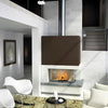 Axis H1200 VLD Panoramic Right Corner Design Inbuilt Wood Fireplace With Lift & Swing Door