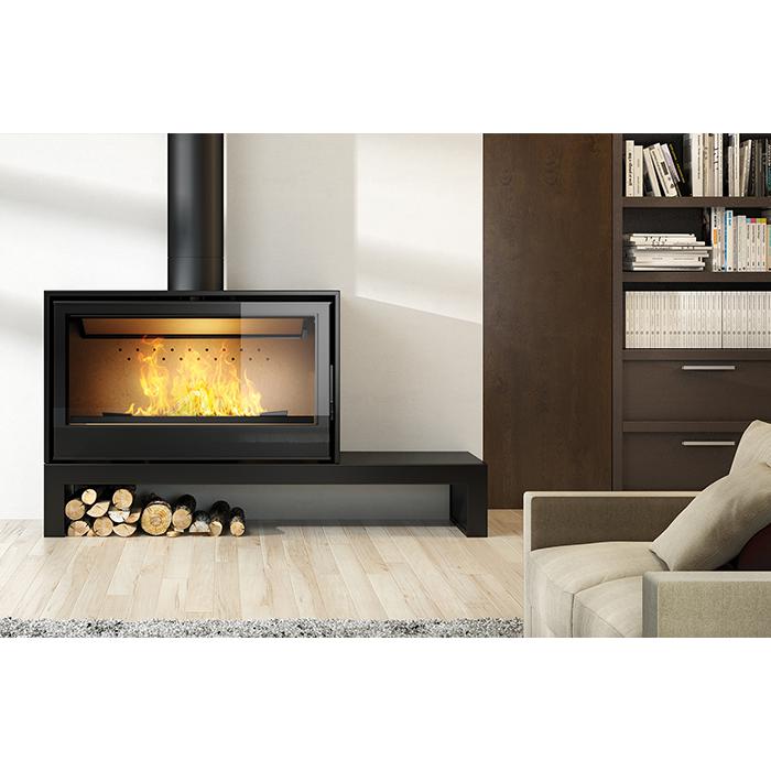 Axis I1000 Panoramic Single Sided Freestanding Wood Fireplace
