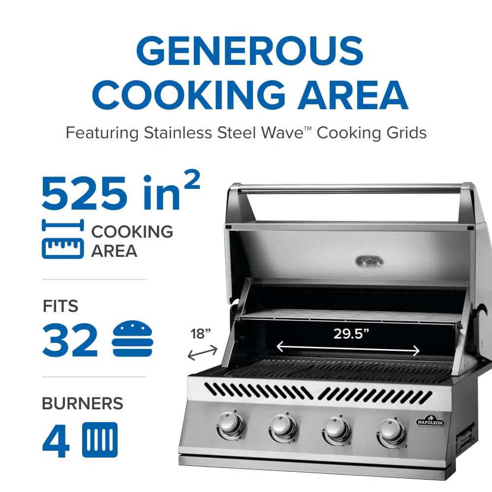 Napoleon Built-In 500 Series 32-inch BBQ (Natural Gas)
