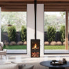 Blaze B400 Wood Fireplace with Wood Stacker