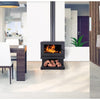 Blaze B600 Wood Fireplace with Base, Remote & Fan