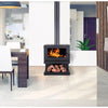 Blaze B600 Wood Fireplace with Base, Remote & Fan