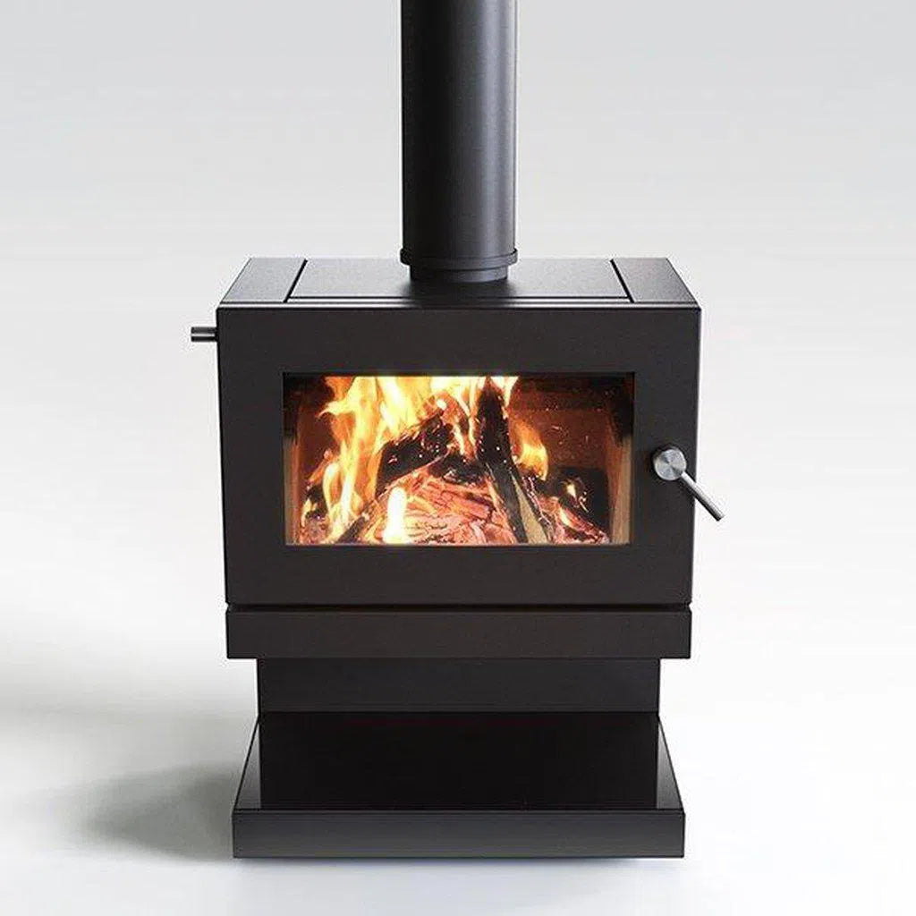 Blaze B600 Wood Fireplace with Base, Remote & Fan