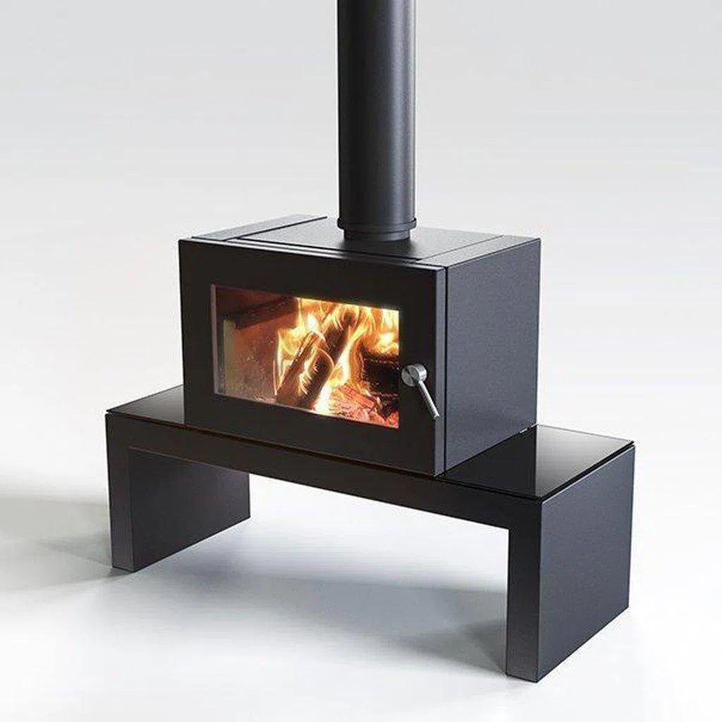 Blaze B605 Wood Fireplace with Coffee Table Remote Control & Fan