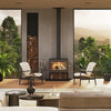 Blaze B700 Wood Fireplace with Wood Stacker