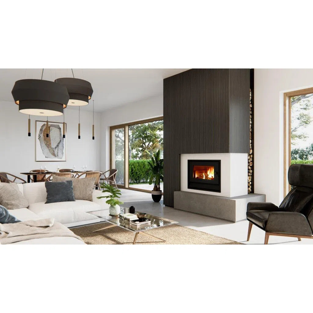 Blaze B820 Inbuilt Wood Fireplace with Remote Control & Fan