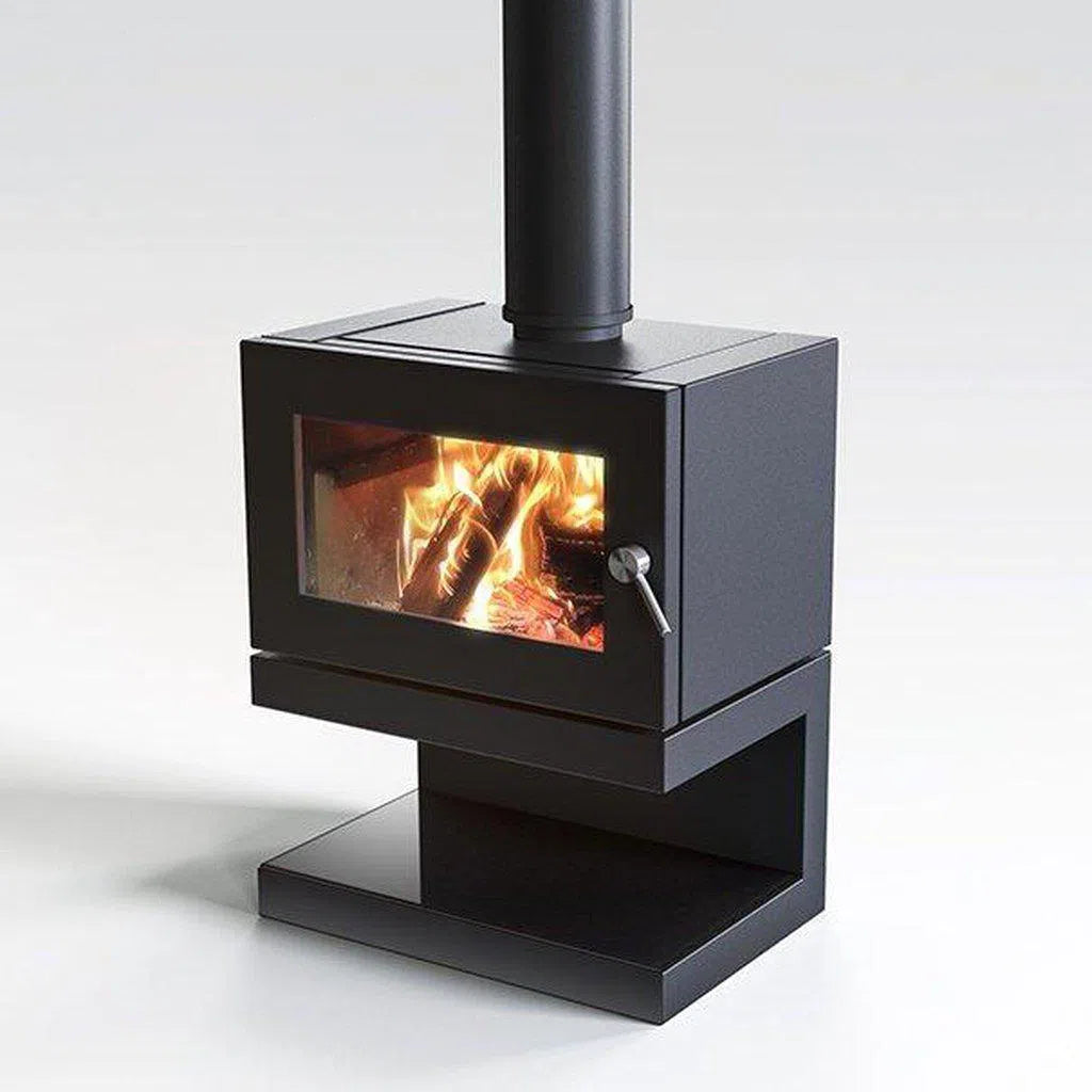 Blaze B900 Wood Fireplace with Base, Remote & Fan