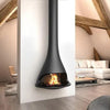 Bordelet TATIANA 997 Wall Mounted Hanging Wood Fireplace - Intense Black