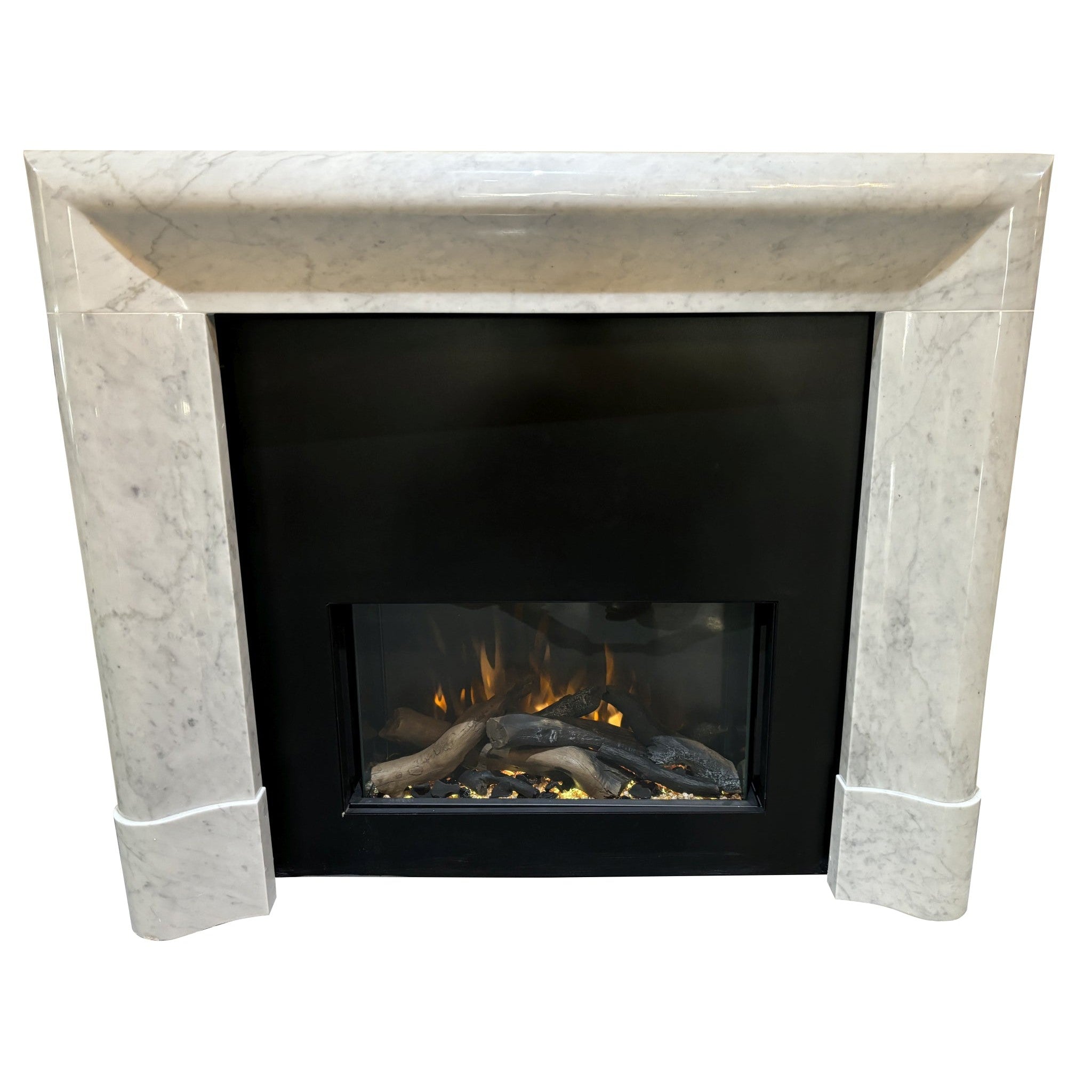 Bouvet Italian Carrara Marble Mantel