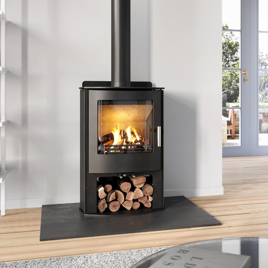 Churchill 5 Convection Dual Control Logstore Wood Fireplace