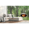 Cocoon Aeris Hanging Ethanol Fireplace - Stainless Steel With Angled Pole